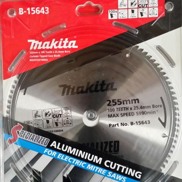 MAKITA TCT SAW BLADE 255MM X 25.4 X 100T B 15643