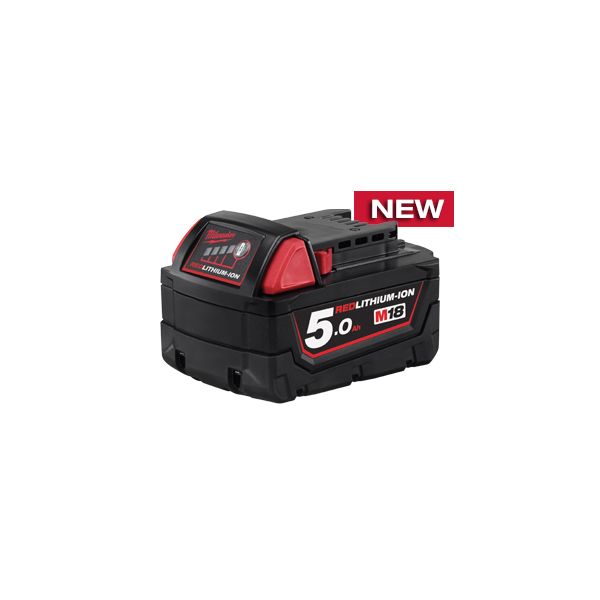 MILWAUKEE M18B5 M18 REDLITHIUM 5.0Ah Extended Capacity Battery