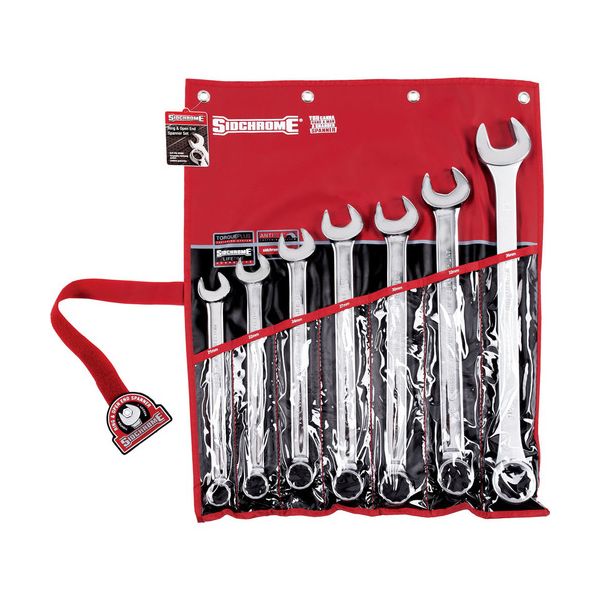 SIDCHROME 7PCE SPANNER KIT
