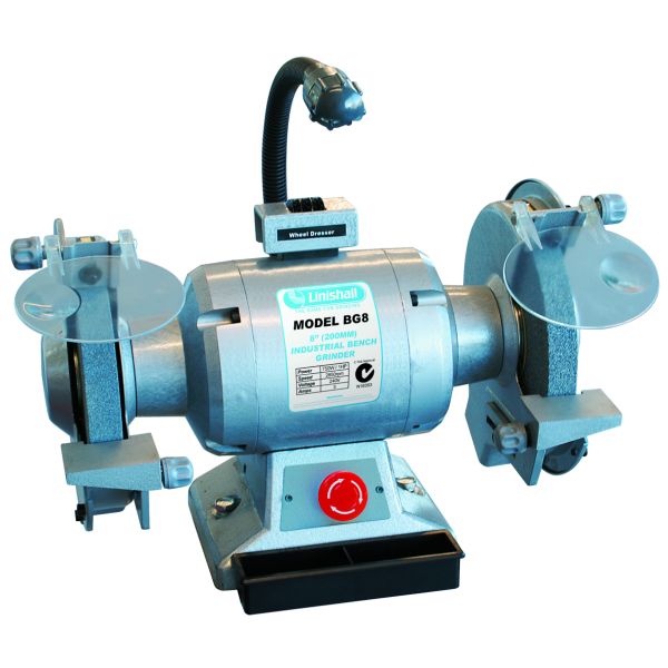LINISHALL Heavy Duty Bench Grinder 8in 200mm BG8